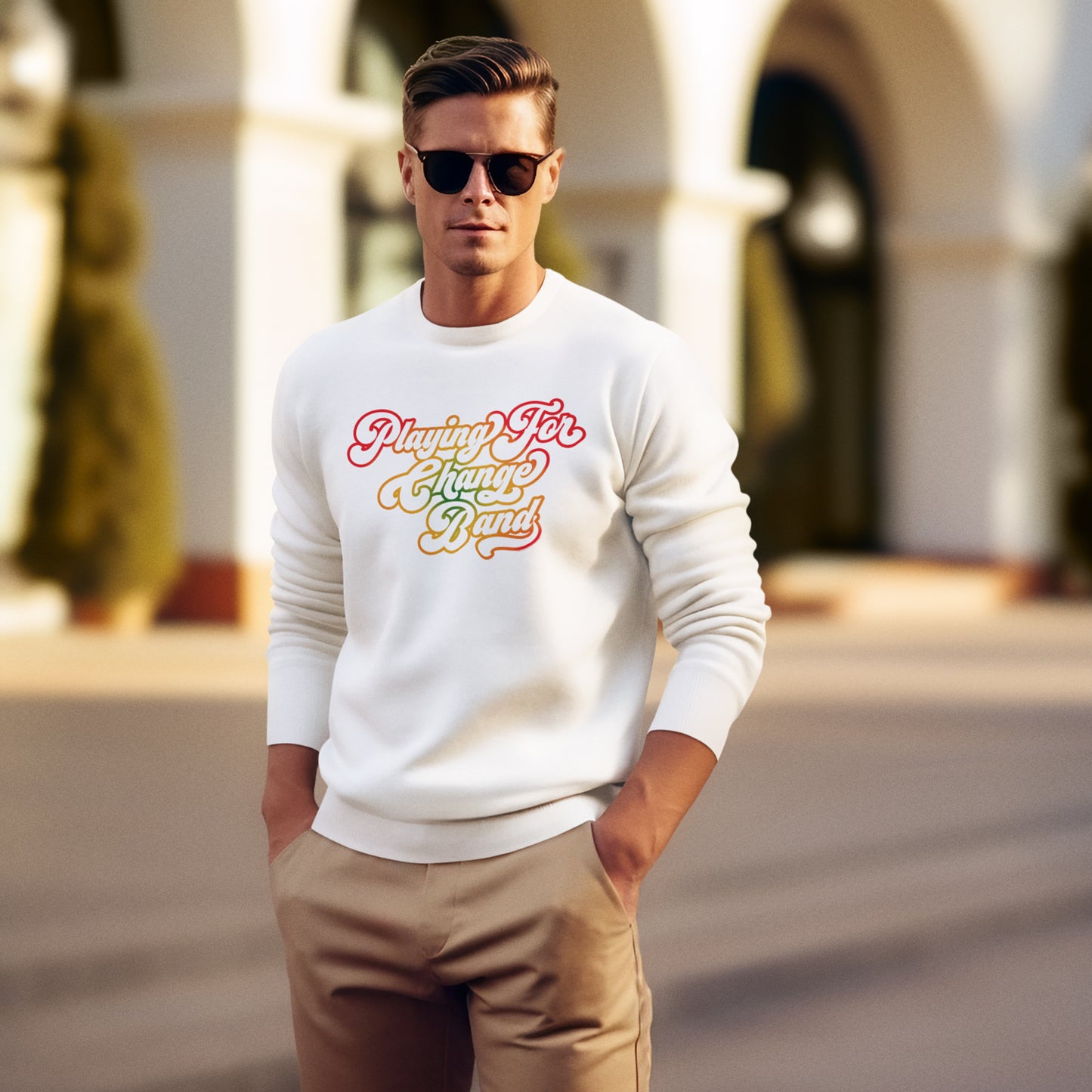 Playing For Change Retro Script Sweatshirt