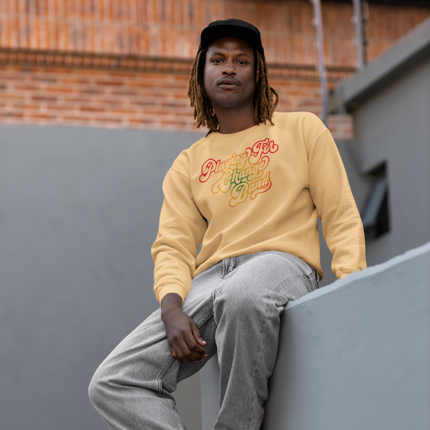 Playing For Change Retro Script Sweatshirt