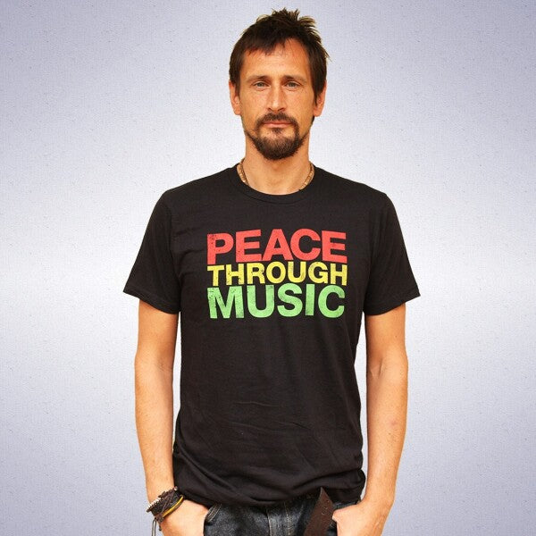 Peace Through Music Black T-Shirt