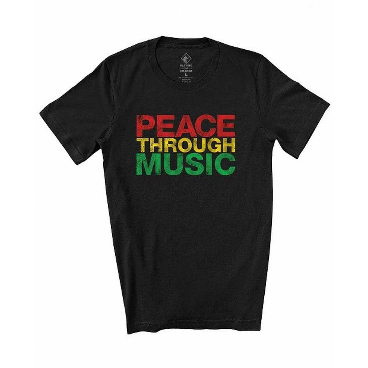Peace Through Music Black T-Shirt