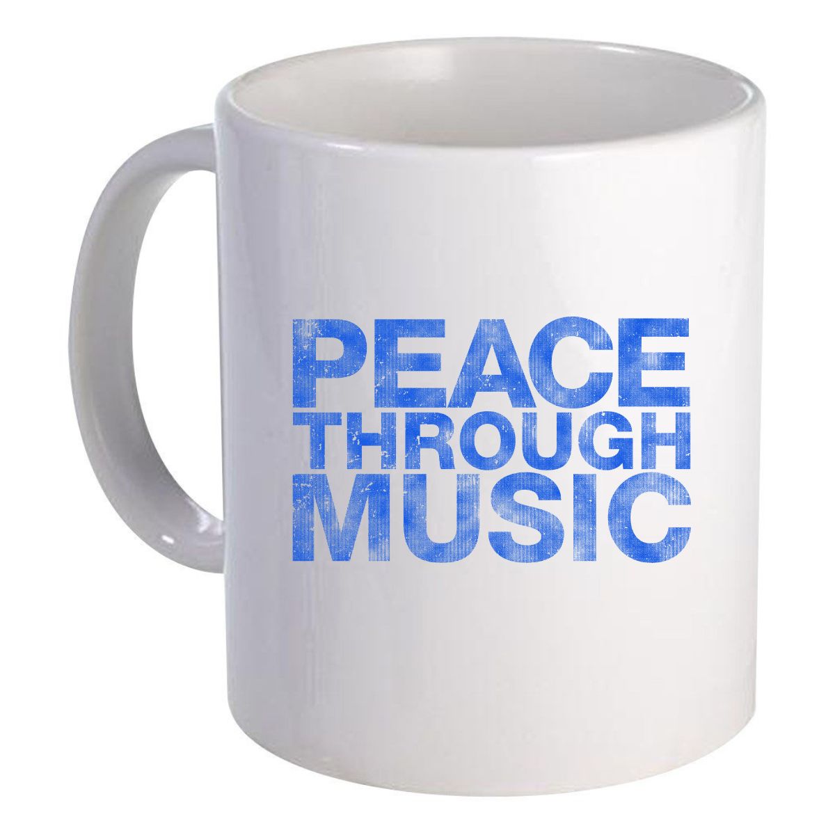 Peace Through Music Ceramic Mug