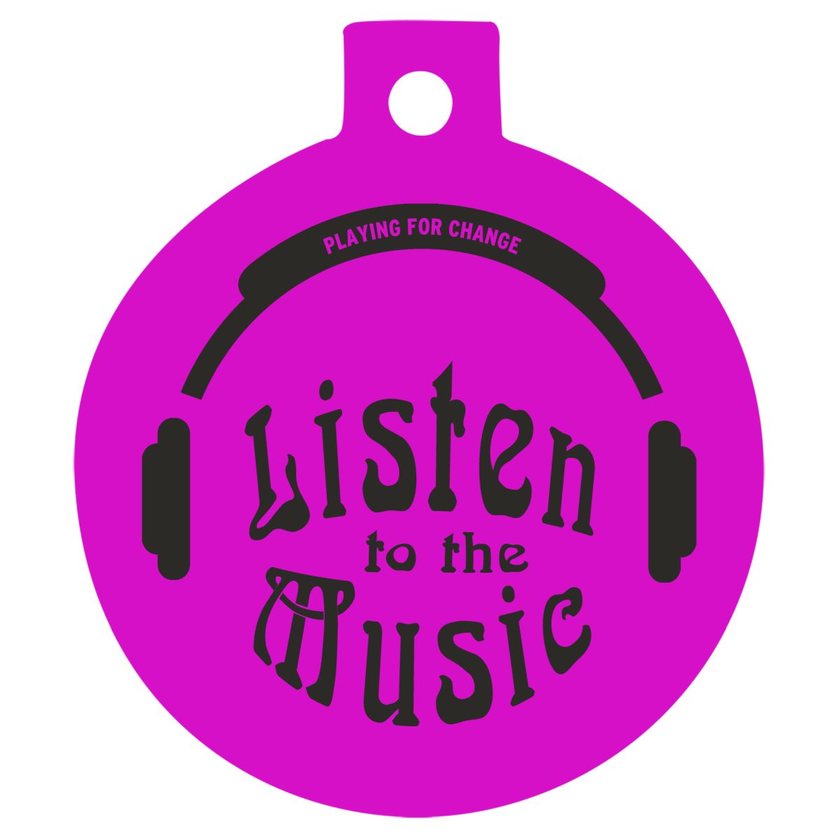 Listen to the Music Round Ornament