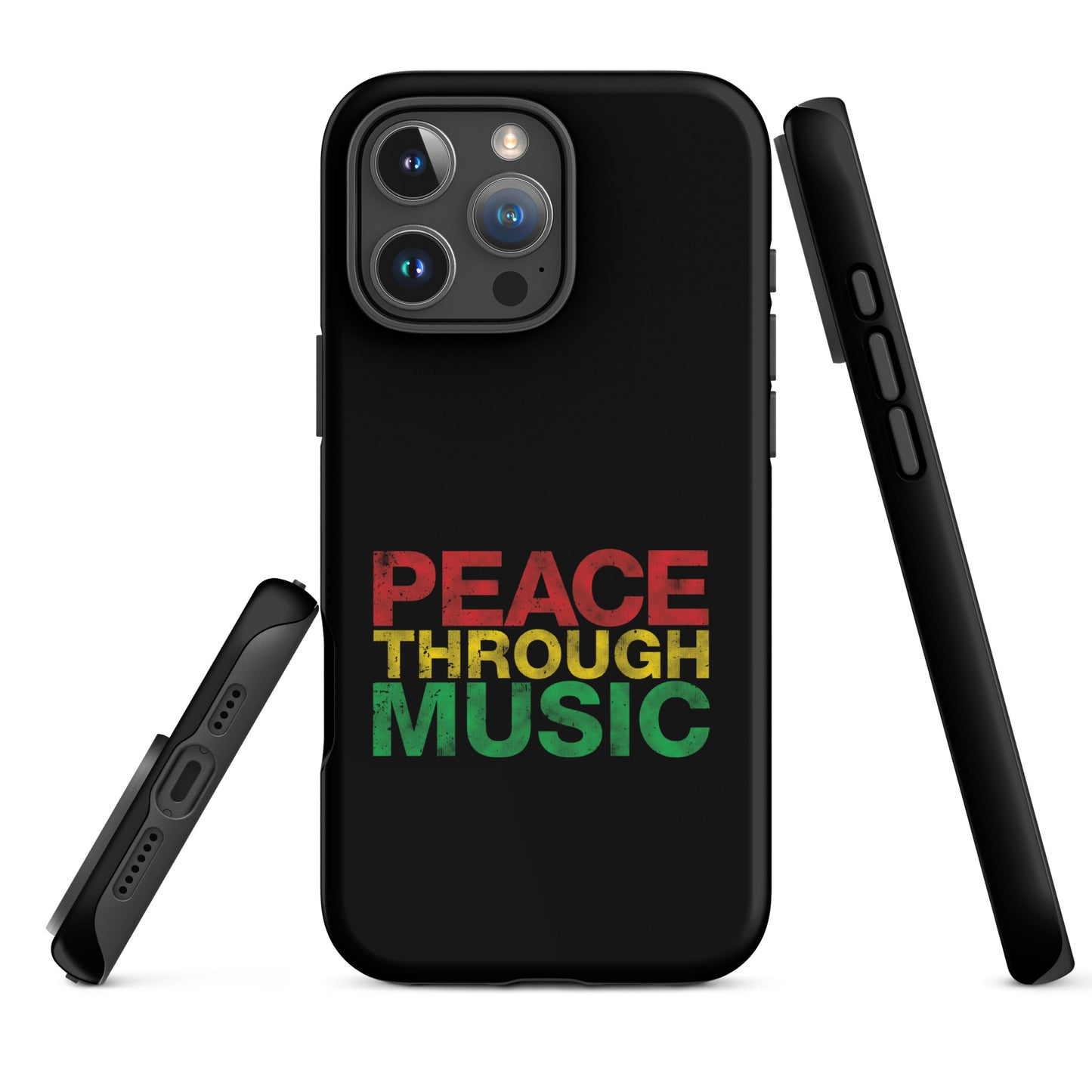 Peace Through Music iPhone Case