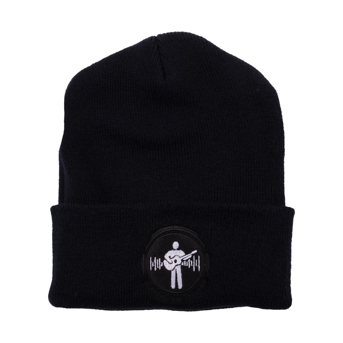 Black and White Logo Cuffed Beanie