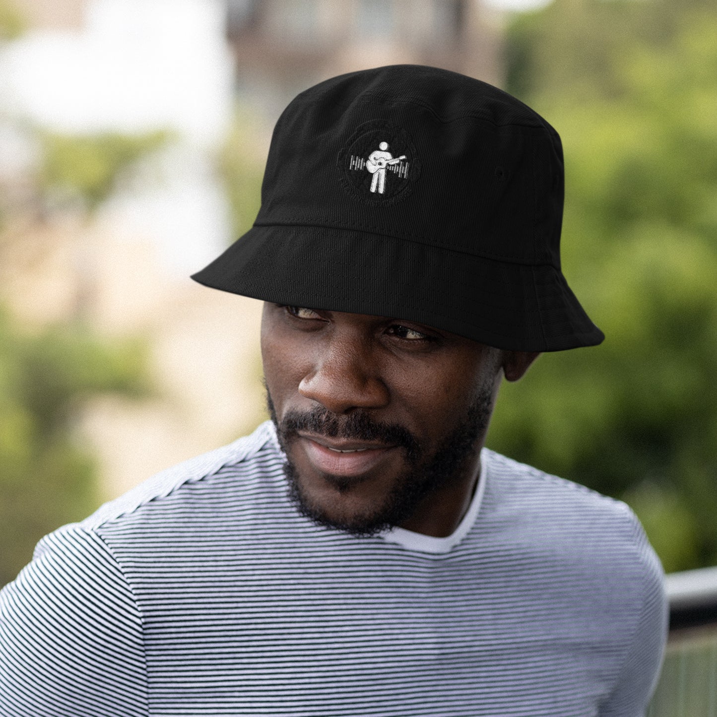 Black and White Logo Bucket Hat