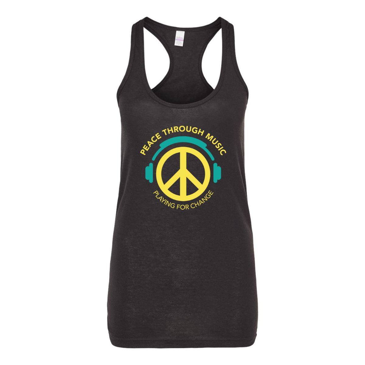 Peace Headphones Women's Tank Top - Black