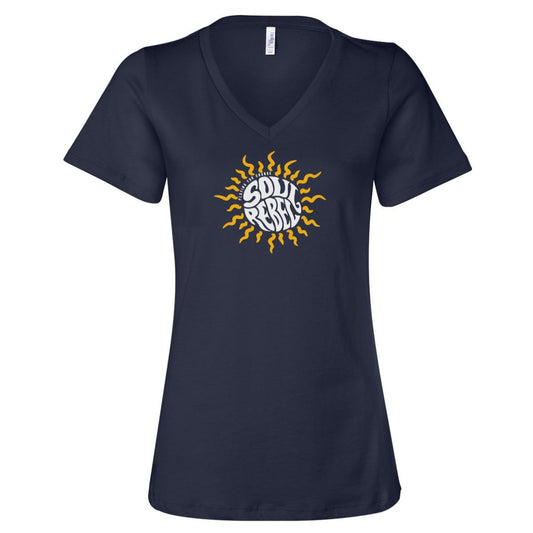 Soul Rebel Sun V Neck T-Shirt