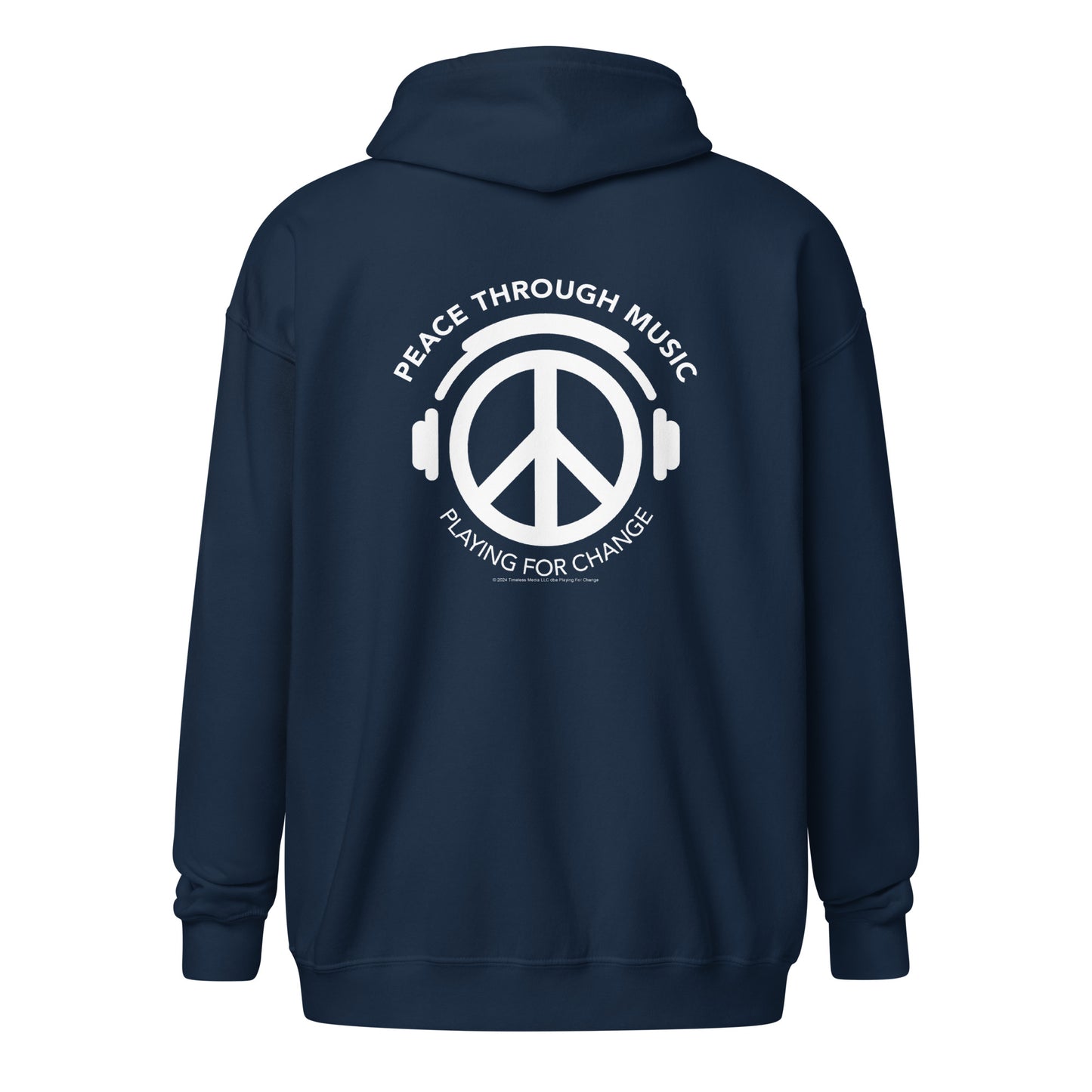 Peace Through Music Zip Hoodie